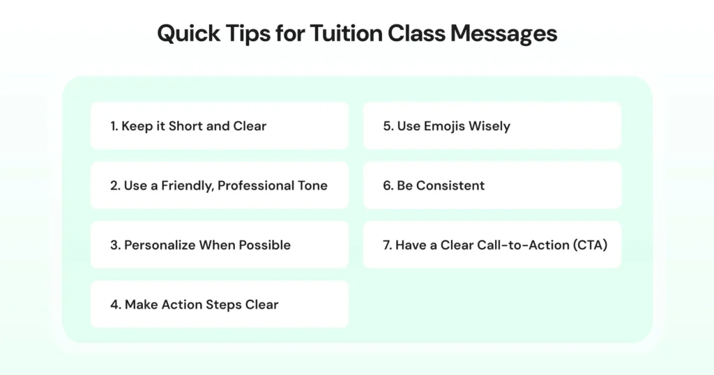 Tips for tuition class owners or managers