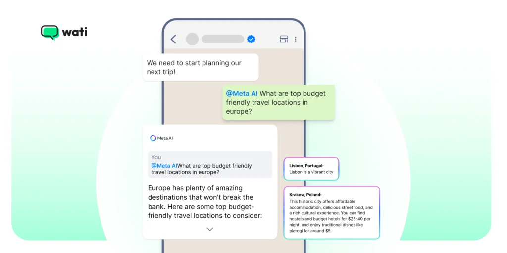 WhatsApp new features include Meta AI for businesses 
