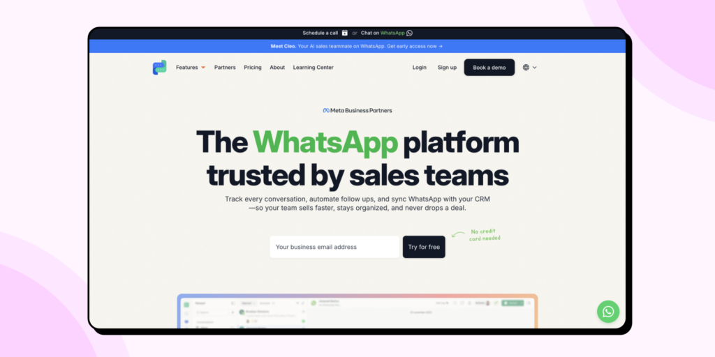 WhatsApp CRM Sync Tool for Sales Teams – Automated Broadcast Platform Interface