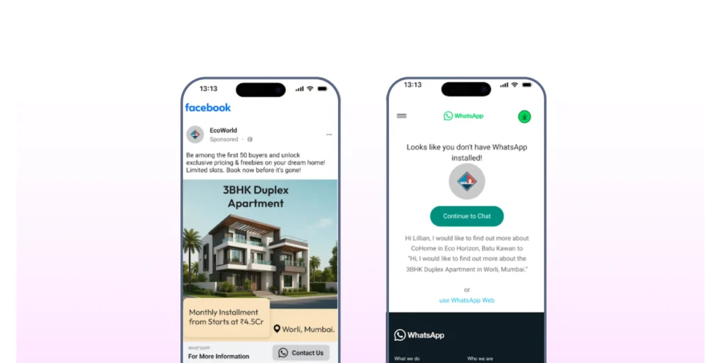 click to whatsapp ads to drive swift brand action via whatsapp