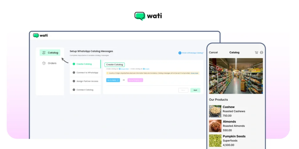 product catalogues to give visual representation to your 