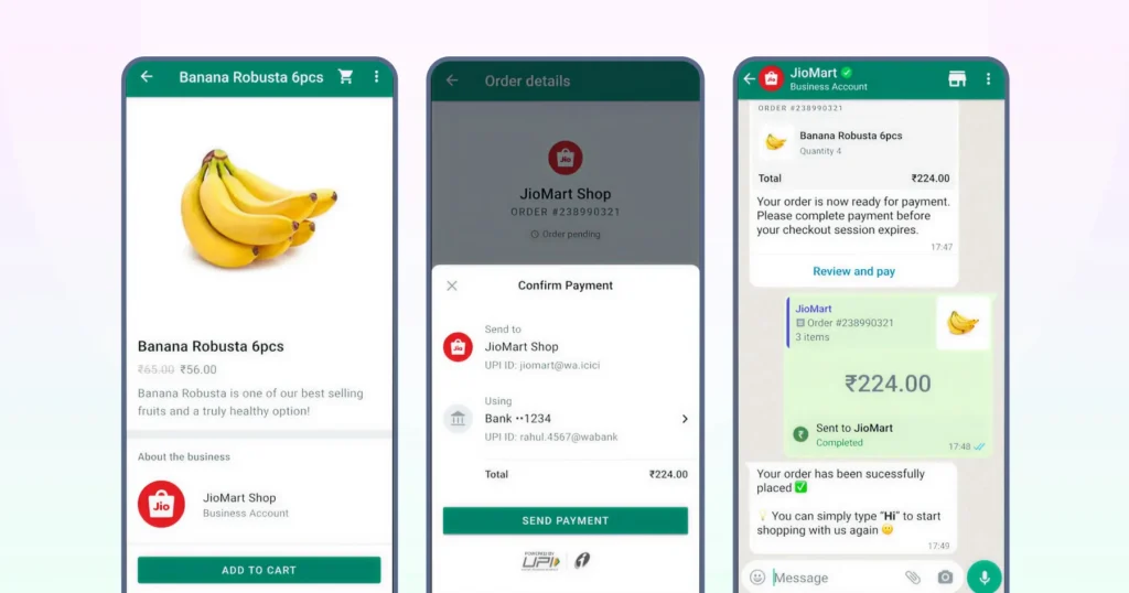 Jio Mart's WhatsApp shopping option via catalog helps customer place orders with ease