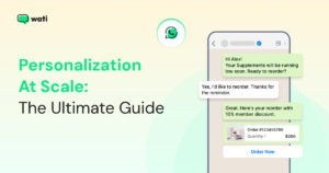 The blog banner with the textpersonalization at scale