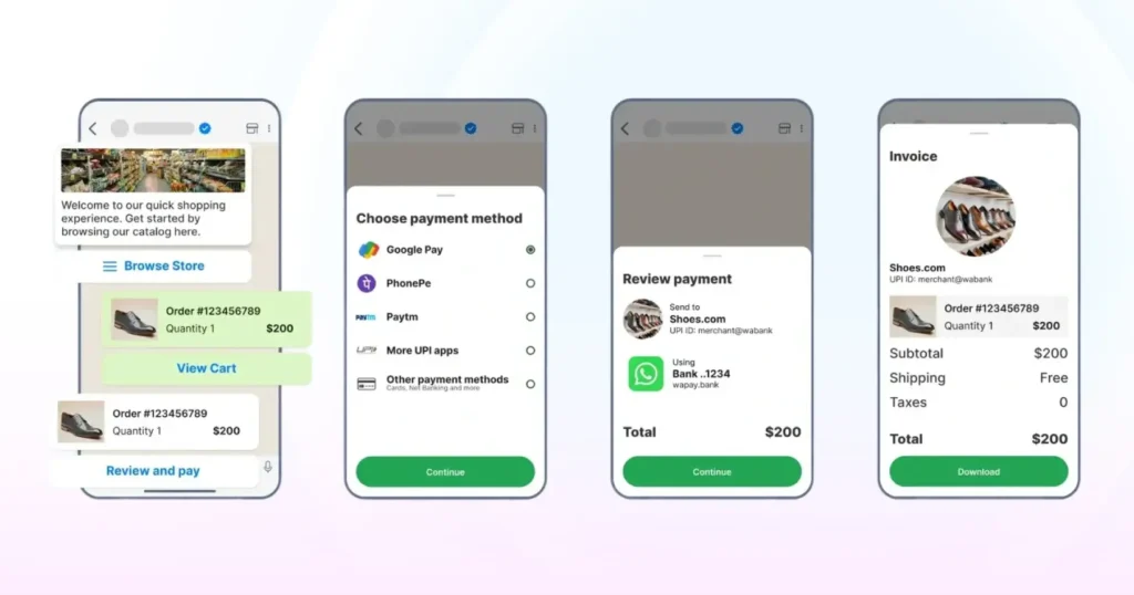 whatsapp pay to complete in-store transactions digitally without leaving the platform.