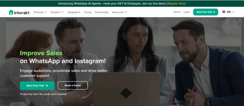 Interakt is a cost effective platform for d2c and e-commerce brands.