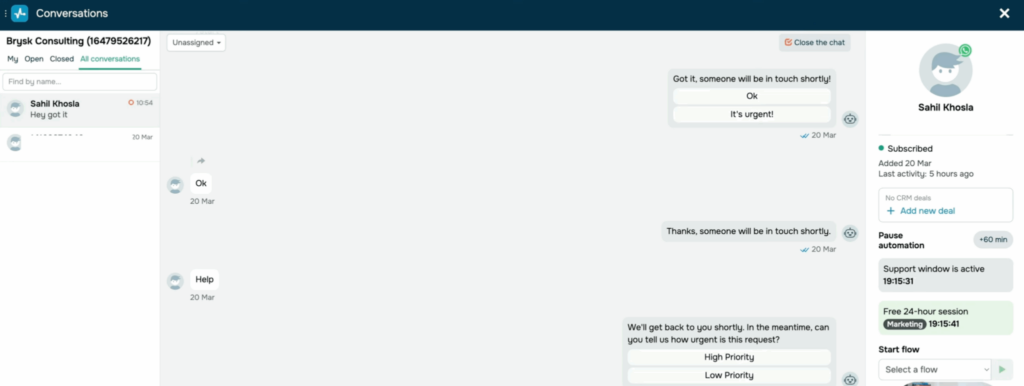 sendpulse that helps personalize marketing campaigns and interact with prospects.