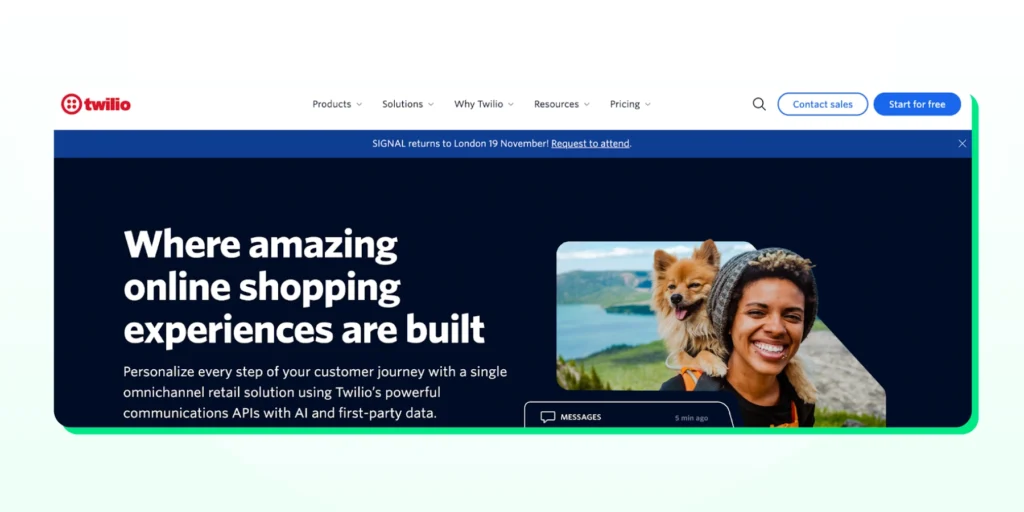twilio for online shopping experiences