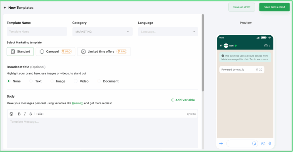 dynamic placeholders with RCS to effectively engage the customer