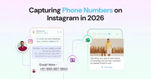 how to capture phone number from instagram DMs