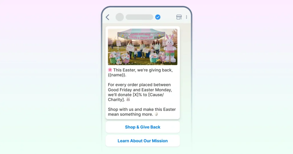 The Easter Donation / CSR Campaign (Purpose-Led Brands)