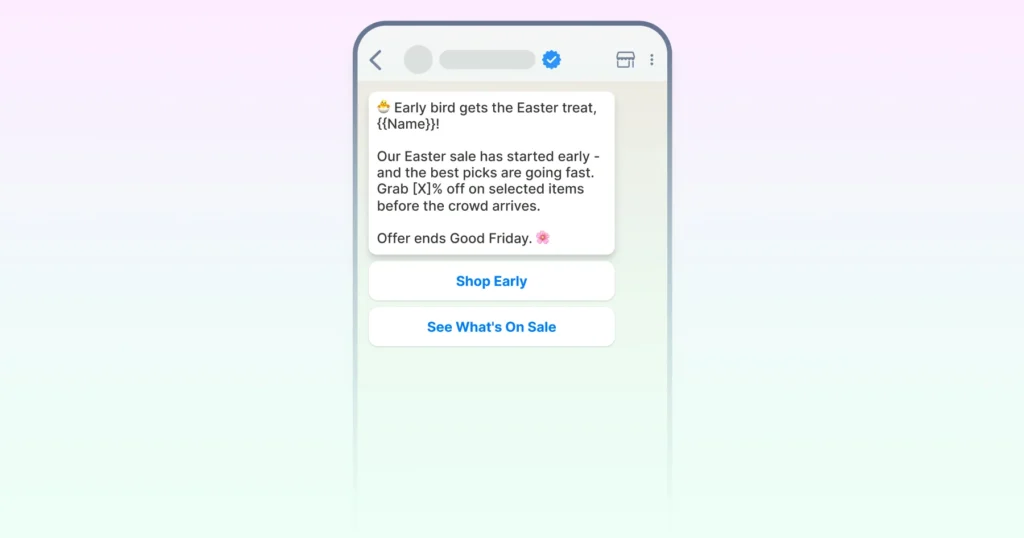 The Early Bird Deal (For Repeat Customers/Customers Who Plan)