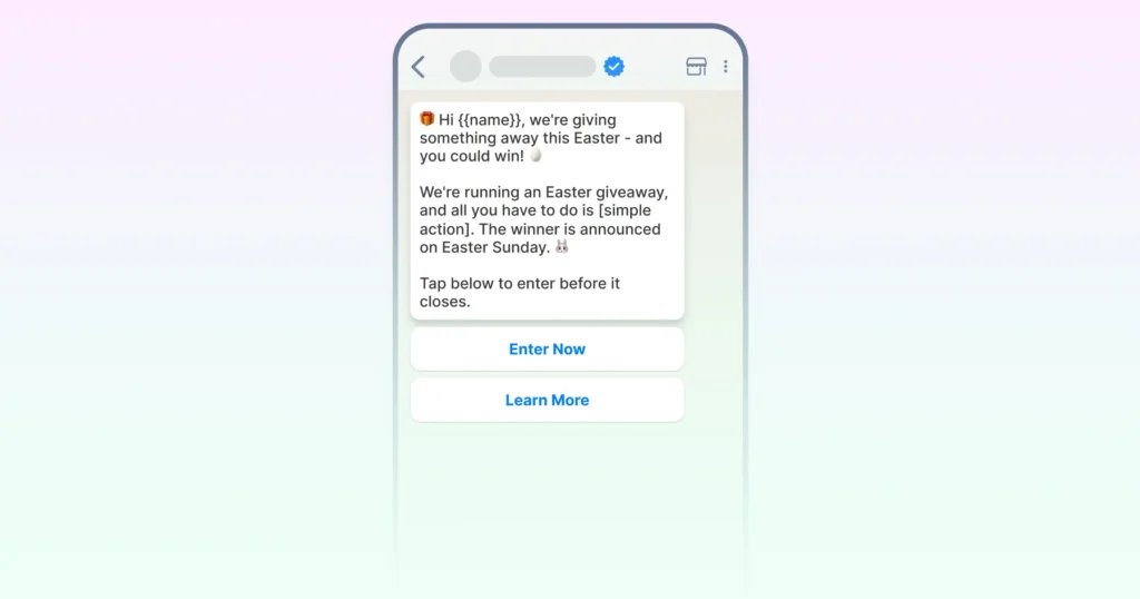 The Easter Giveaway/Contest Announcement (Community Engagement)