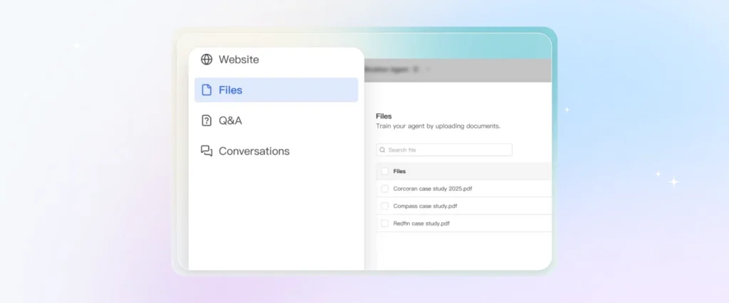 train ai agent on already existing docs and resources