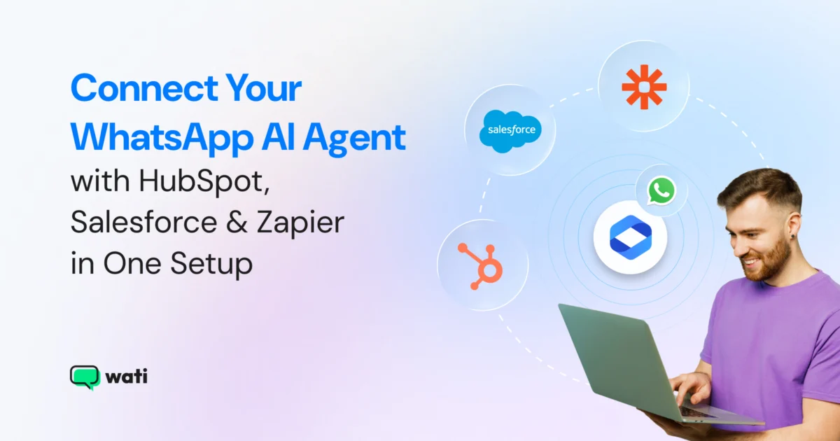 Connect your WhatsApp Agent to HubSpot, Zapier, and more
