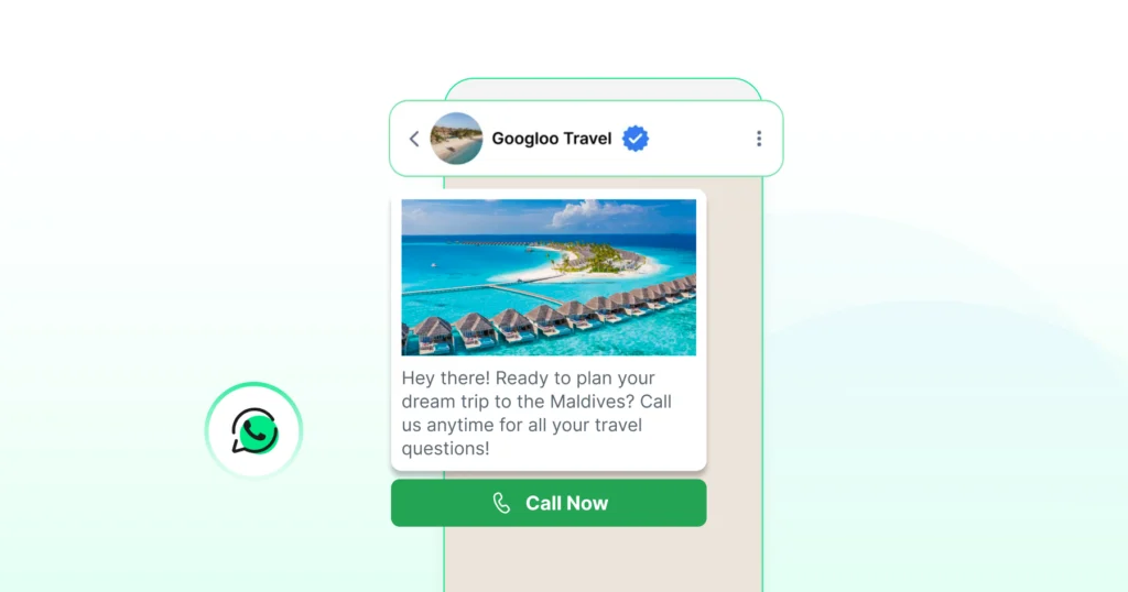 CTA buttons and verified business improving trust for WhatsApp Business Calling