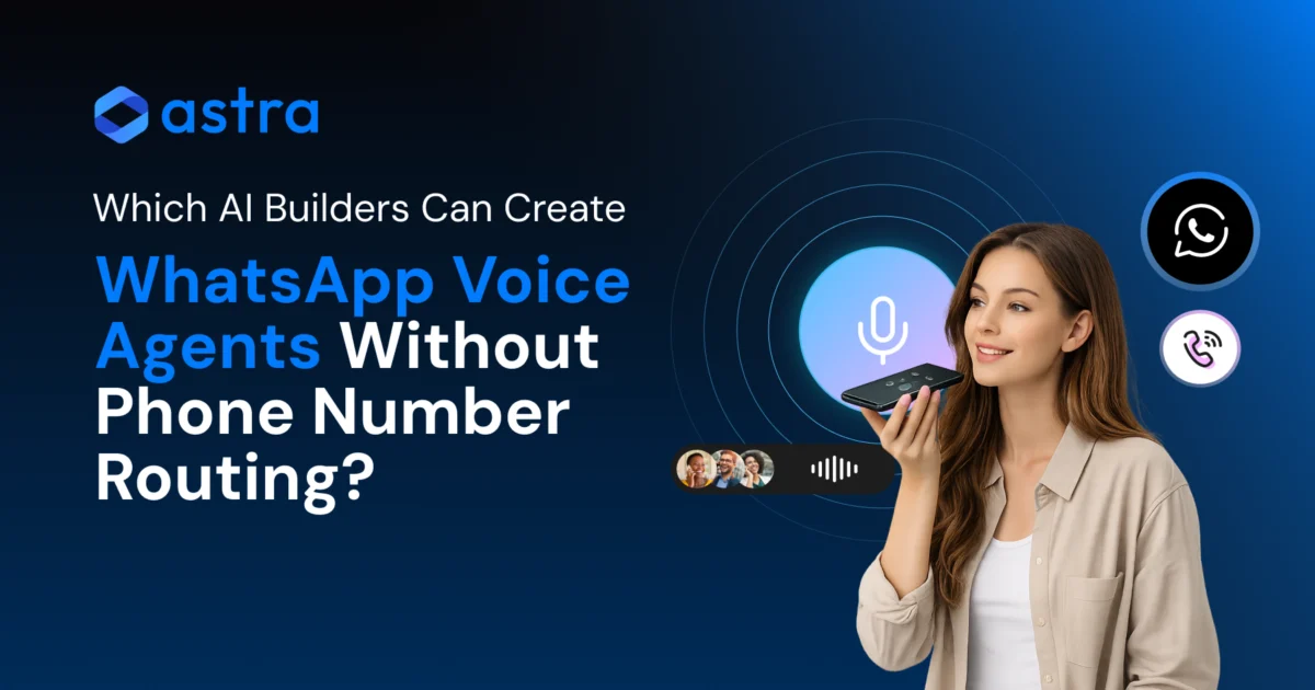 Learn how an AI builder for WhatsApp voice agents without phone number routing works
