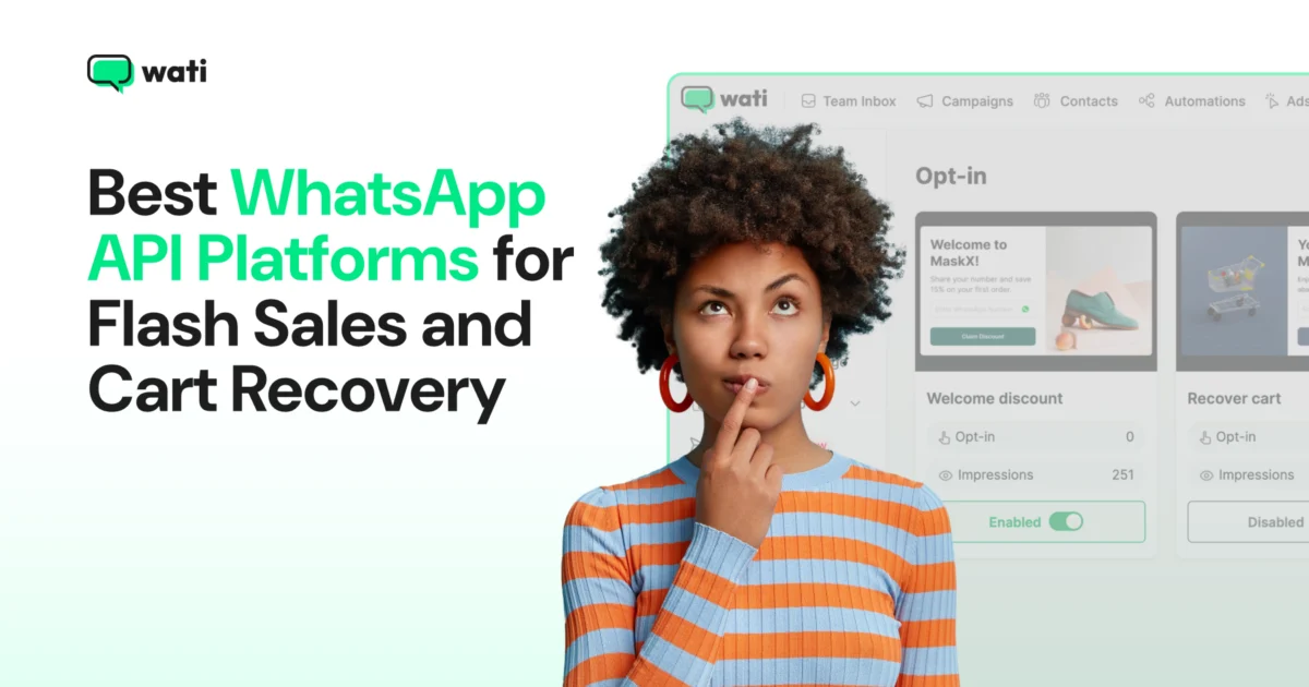 Best WhatsApp API platforms for flash sales and cart recovery in 2026