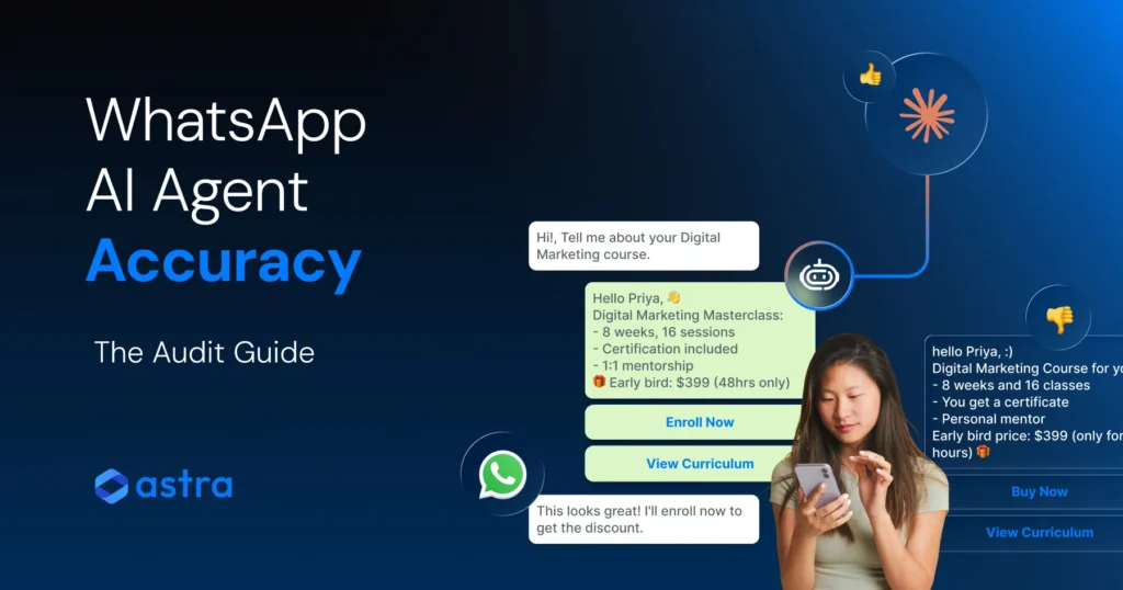 See how WhatsApp AI agent audit works