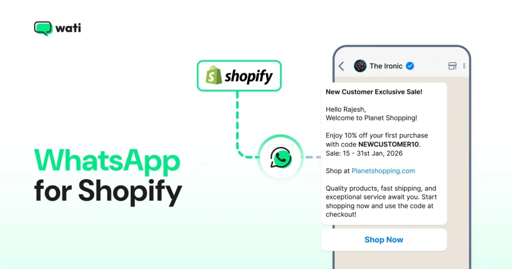WhatsApp for Shopify guide for brands